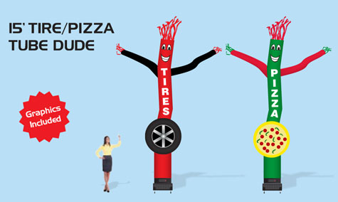 15ft tire pizza tube dude